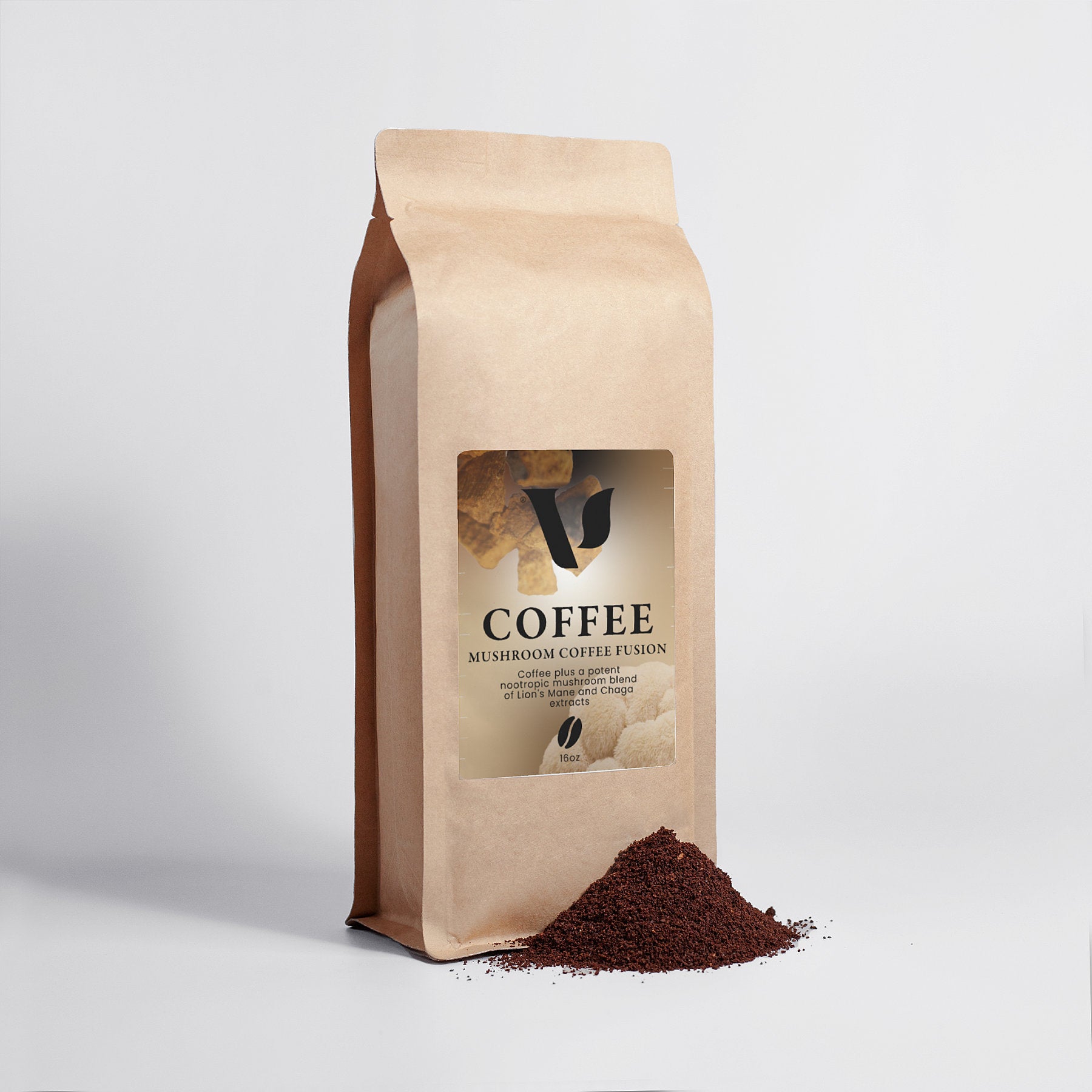 Mushroom Coffee Fusion - Lion’s Mane & Chaga 16oz