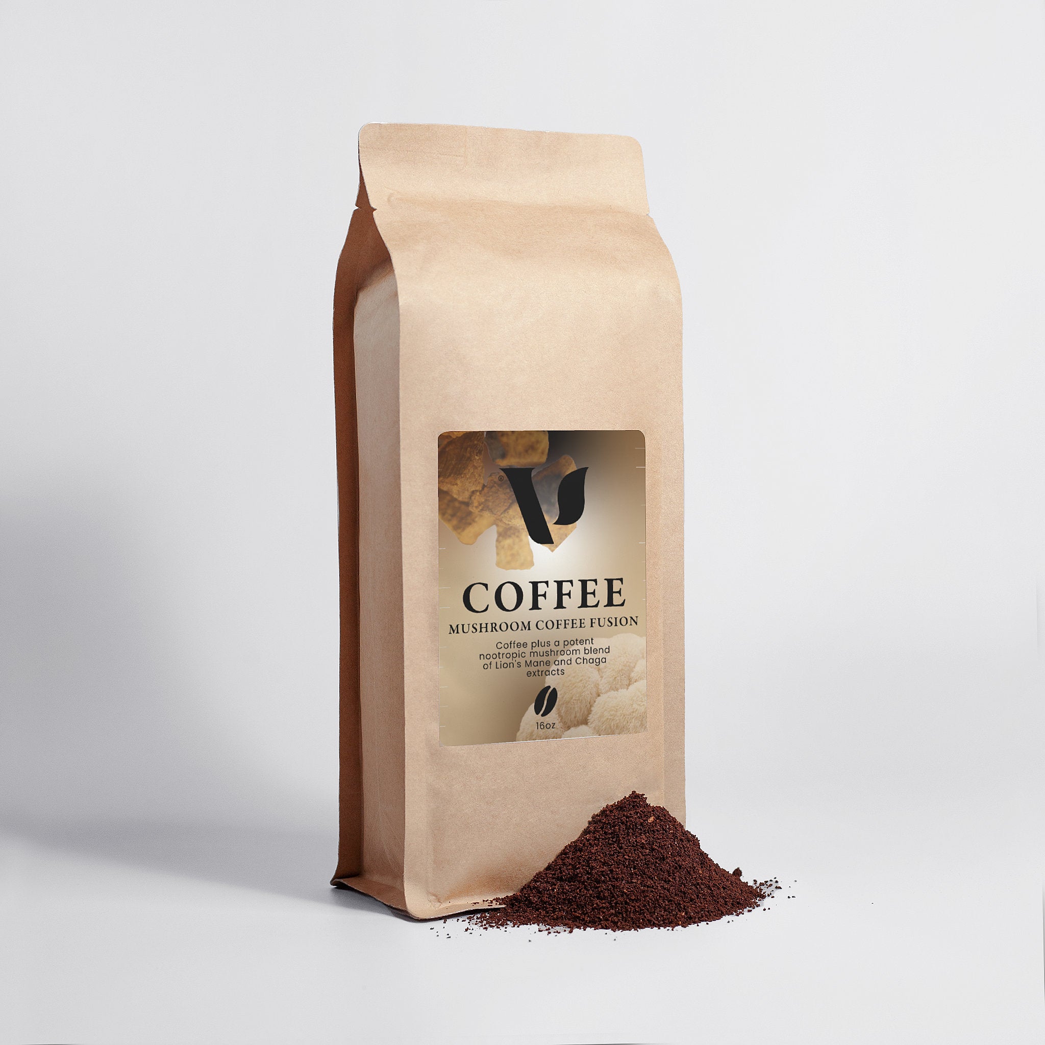 Mushroom Coffee Fusion - Lion’s Mane & Chaga 16oz