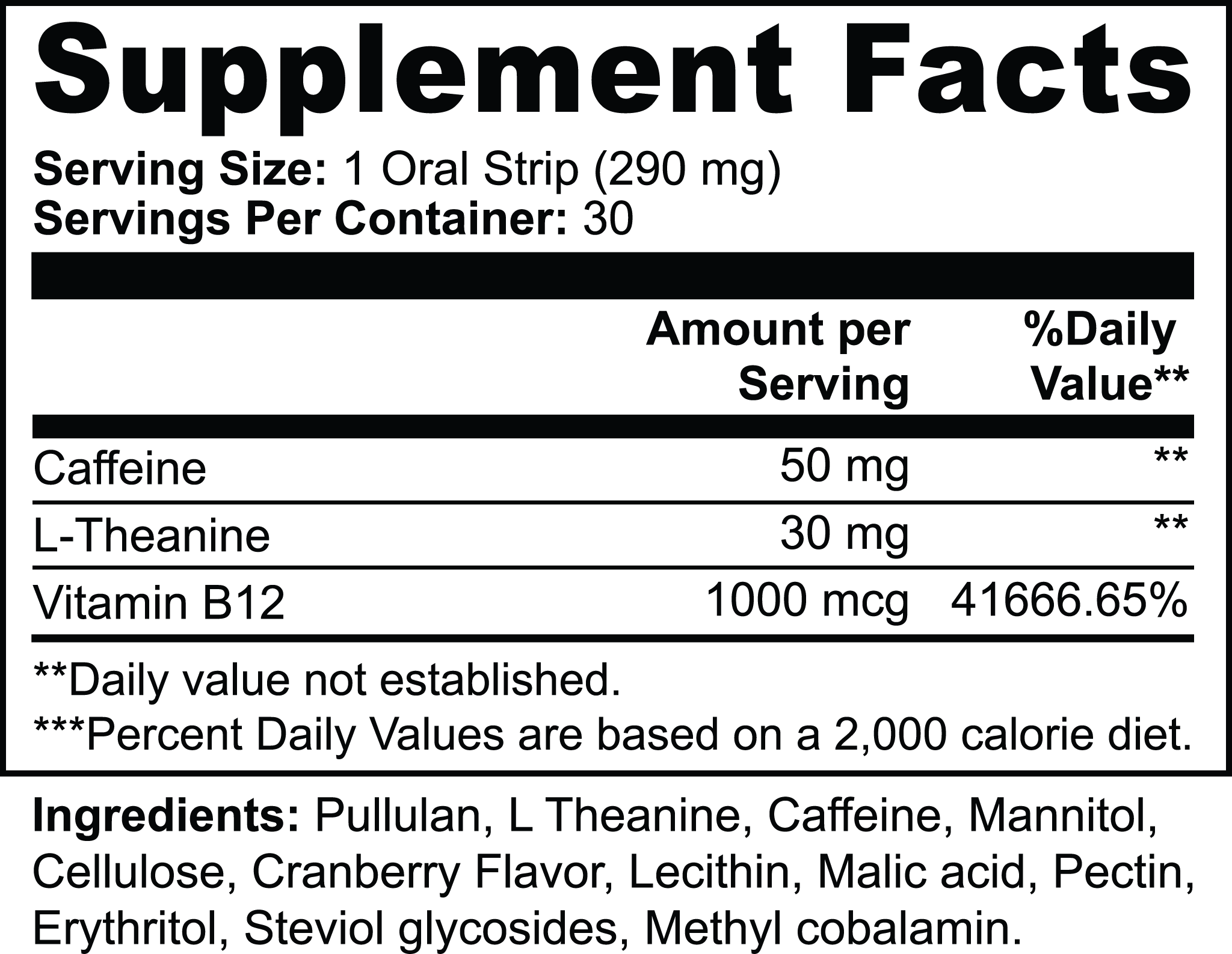 Herbal Supplement Strips – Sleep, Energy & Hydration Support