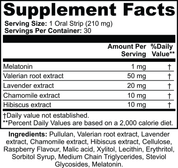 Herbal Supplement Strips – Sleep, Energy & Hydration Support
