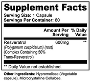 Resveratrol 50% 600mg