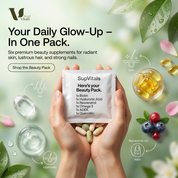 Beauty Pack – Hair Skin Nails Vitamins | Biotin, Hyaluronic Acid, Omega 3 (30 Daily Packs)