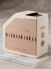 Beauty Pack – Hair Skin Nails Vitamins | Biotin, Hyaluronic Acid, Omega 3 (30 Daily Packs)